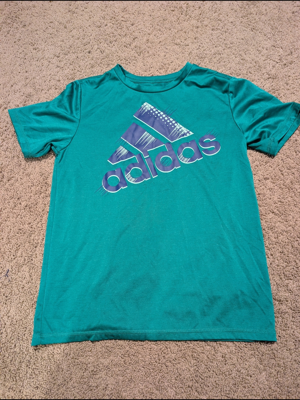 Adidas Kids' Teal Logo T-Shirt